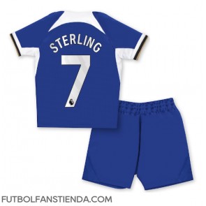 Chelsea Raheem Sterling #7 Primera Equipación Niños 2023-24 Manga Corta (+ Pantalones cortos)